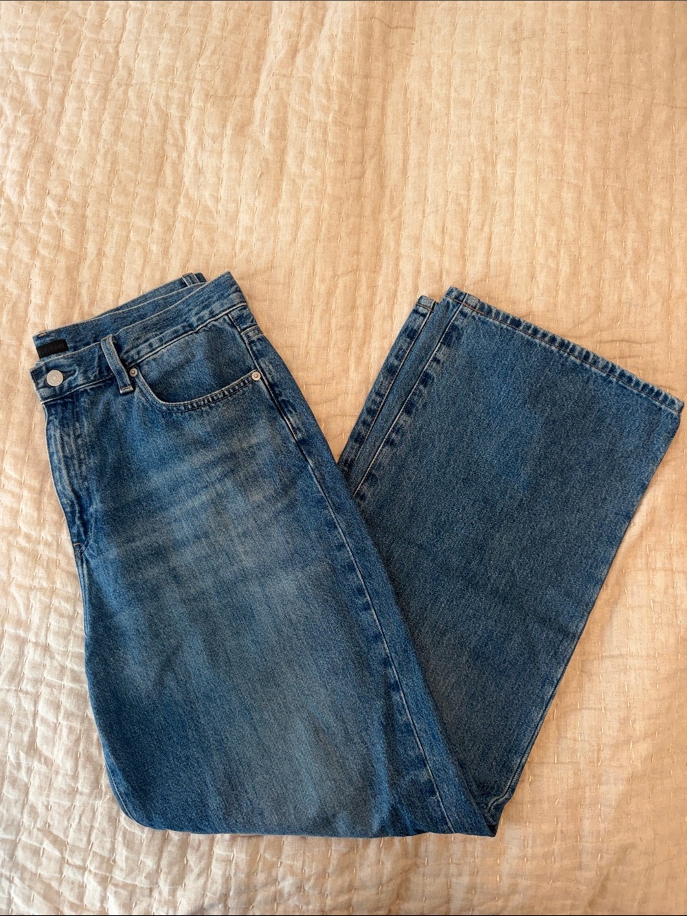 Uniqlo Wide Leg Jeans Women’s 29 High Rise Blue Denim Classic
